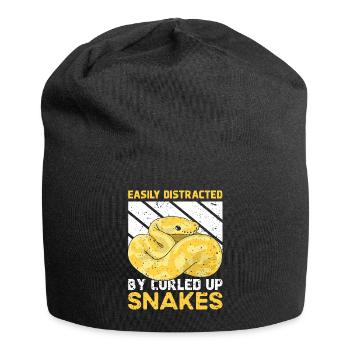 Banana Ball Python Spruch - Jersey-Beanie - Schwarz - Vorne