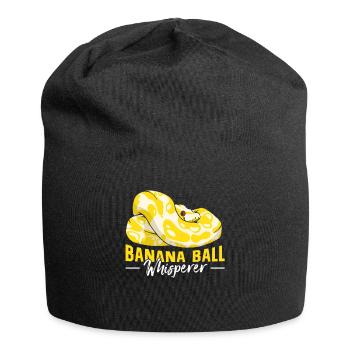 Banana Ball Python Flüsterer - Jersey-Beanie - Schwarz - Vorne