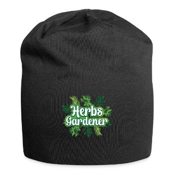 Herb Gardener Herbalisme Herb Garden Herb Herb - Bonnet en jersey - noir - Devant