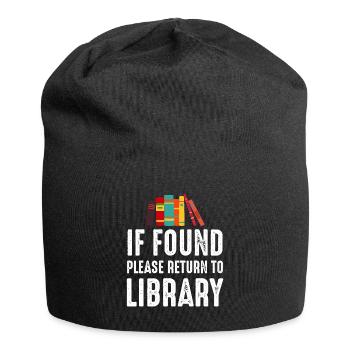 If Found Please Return to Library - Jersey-Beanie - Schwarz - Vorne