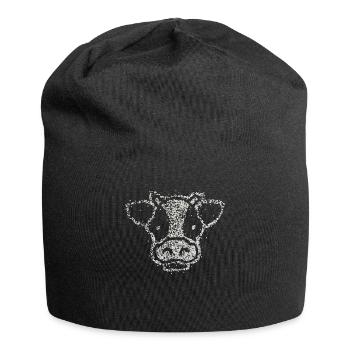 Vache Vaches De ferme Costume d’animal De remplacement Carnaval - Bonnet en jersey - noir - Devant