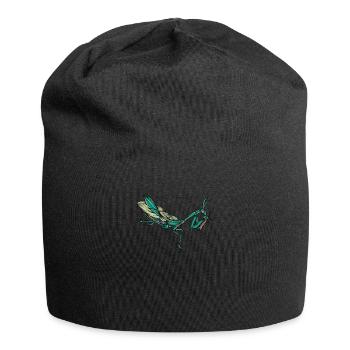 Praying Mantis I Mantis Insect Motif - Jersey Beanie - black - Front