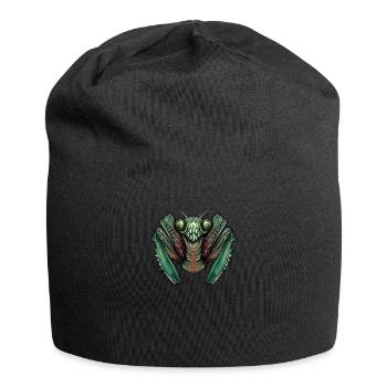 Praying Mantis I Mantis Insect Motif - Jersey Beanie - black - Front