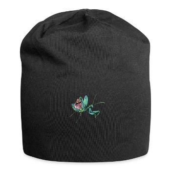 Praying Mantis I Mantis Insect Motif - Jersey Beanie - black - Front