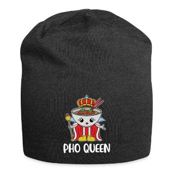 Pho Queen Pho Geschenk - Jersey-Beanie - Anthrazit - Vorne