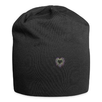Lavendel I Team Braut Blumenkranz Hochzeit Boho - Jersey-Beanie - Schwarz - Vorne