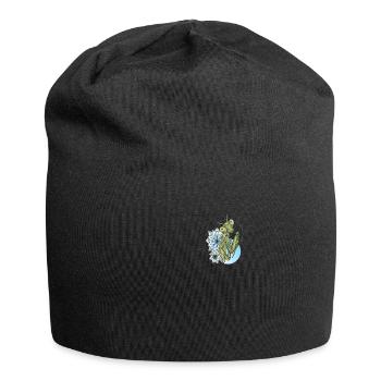 Praying mantis I mantis mantis insect motif - Jersey Beanie - black - Front