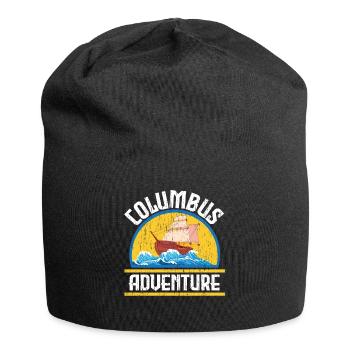 Columbus Adventure USA America Columbus Day - Jersey Beanie - black - Front