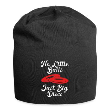 Pas de petites boules, seulement de grands disques - Bonnet en jersey - noir - Devant