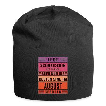 Schneiderin Geburtstag August geboren - Jersey-Beanie - Schwarz - Vorne