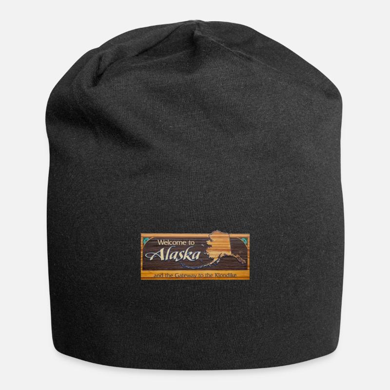 Alaska - Jersey-Beanie - Schwarz