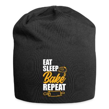 Lustiges Hobby Bäcker Geschenk - Jersey-Beanie - Schwarz - Vorne