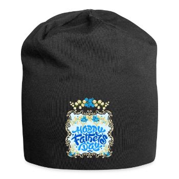 Fête des Pères, Bonne Fête des Pères Vintage Muguet - Bonnet en jersey - noir - Devant