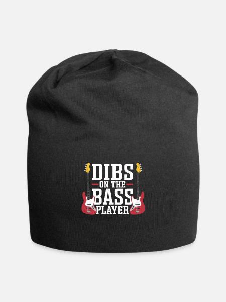 Dibs sur le bassiste - Bonnet en jersey - noir