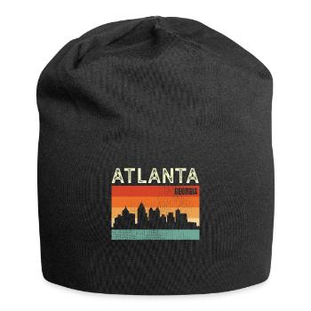 Atlanta Géorgie - Bonnet en jersey - noir - Devant