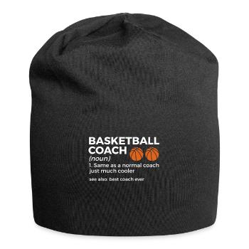 Dictons de basket-ball amusants pour les joueurs de basket-ball - Bonnet en jersey - noir - Devant