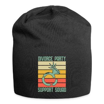 Witziges Scheidungsgeschenk Sarkastische Scheidung - Jersey-Beanie - Schwarz - Vorne