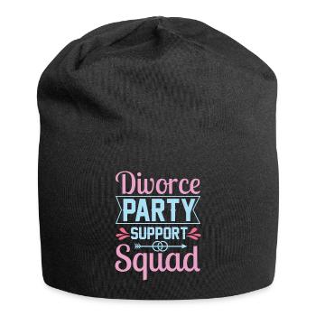 Witziges Scheidungsgeschenk Sarkastische Scheidung - Jersey-Beanie - Schwarz - Vorne