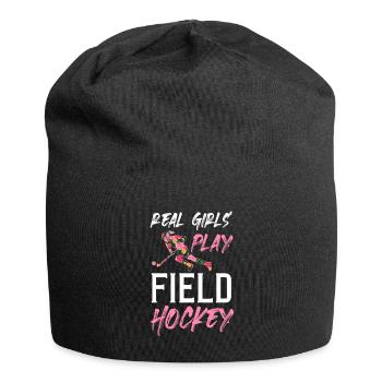 Field Hockey Hockey Player Feldhockey Girls - Jersey-Beanie - Schwarz - Vorne