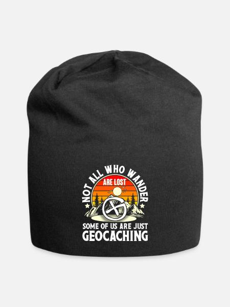 Geocache Geocaching Geocacher - Jersey Beanie - black