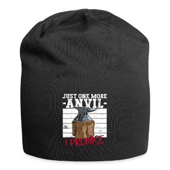 Nur noch ein Amboss, versprochen - Schmied - Jersey-Beanie - Schwarz - Vorne