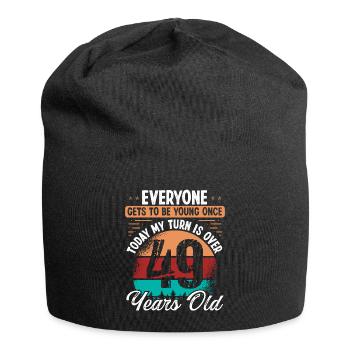 49 Year Old Birthday Idea for Men 49 Birthday - Jersey-Beanie - Schwarz - Vorne