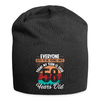 Idée d’anniversaire de 58 ans pour hommes 58 anniversaire - Bonnet en jersey - noir - Devant