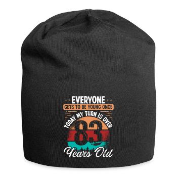 83 Year Old Birthday Idea for Men 83 Birthday - Jersey Beanie - black - Front