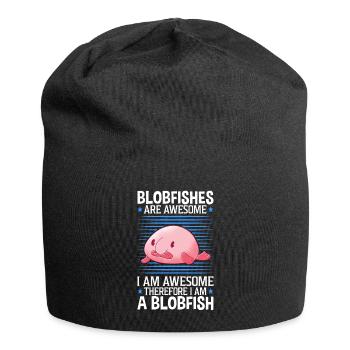Blobfish are fantastically ugly fish memes - Jersey Beanie - black - Front