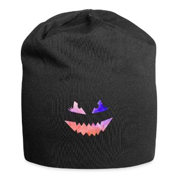 Grusel Maske Halloween - Jersey-Beanie - Schwarz - Vorne