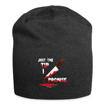 Serial Killer Knife Halloween - Jersey Beanie - charcoal grey - Front