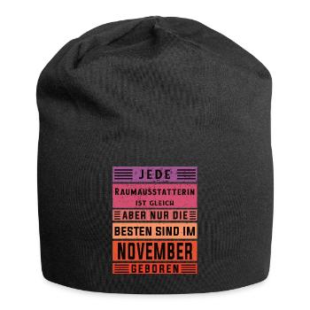 Dekorateur Geburtstag November geboren - Jersey-Beanie - Schwarz - Vorne