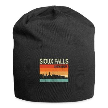 Sioux Falls Dakota du Sud - Bonnet en jersey - noir - Devant