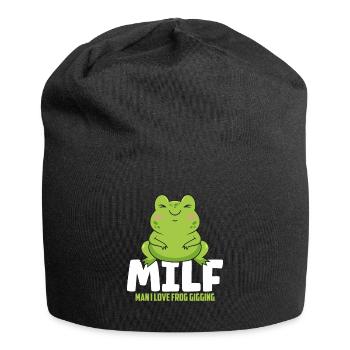 Homme J’aime Frog Gigging Frog Catcher - Bonnet en jersey - noir - Devant