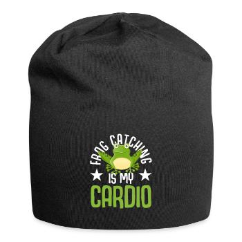 Frog hunting is my cardio frog hunter - Jersey Beanie - black - Front