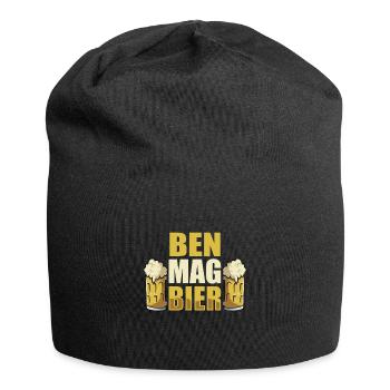 Ben mag Bier Name Geburtstag - Jersey-Beanie - Schwarz - Vorne