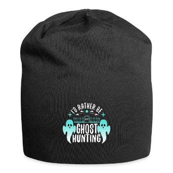 I'd Rather Be Ghost Hunting - Jersey Beanie - black - Front