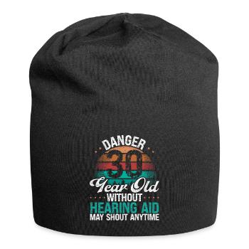 30 Birthday Idea Humor May Shout Funny 30 Year Old - Jersey Beanie - black - Front
