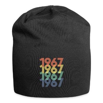 Cool Retro 1967, 55 Jahre alt, Geschenk zum 55. Geburtstag - Jersey-Beanie - Schwarz - Vorne