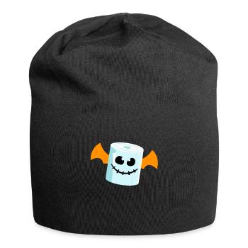 Papier toilette Bat Halloween - Bonnet en jersey - noir - Devant