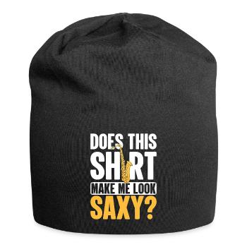 Saxophone Player Saxophone Evolution Listen to Jazz - Jersey Beanie - black - Front