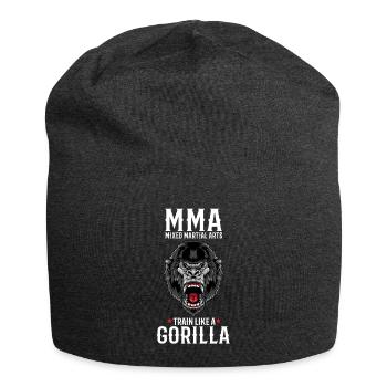 MMA Gorilla Mixed Martial Arts - Käfig frei - Jersey-Beanie - Anthrazit - Vorne