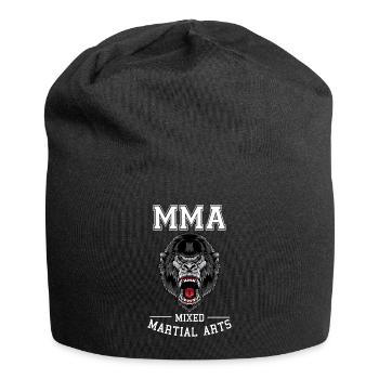 MMA-Gorilla - Jersey-Beanie - Schwarz - Vorne