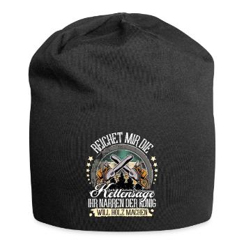 Holzfäller Baumfäller - Jersey-Beanie - Schwarz - Vorne