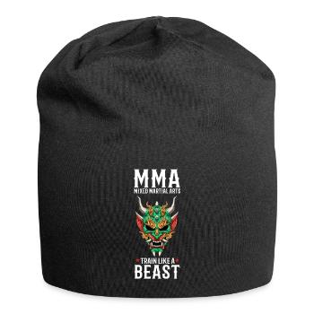 MMA Oni Demon - Käfig Oni Demon Freies Kämpfen - Jersey-Beanie - Schwarz - Vorne