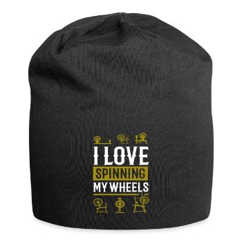 I Love Wheel Spiders - Jersey Beanie - black - Front
