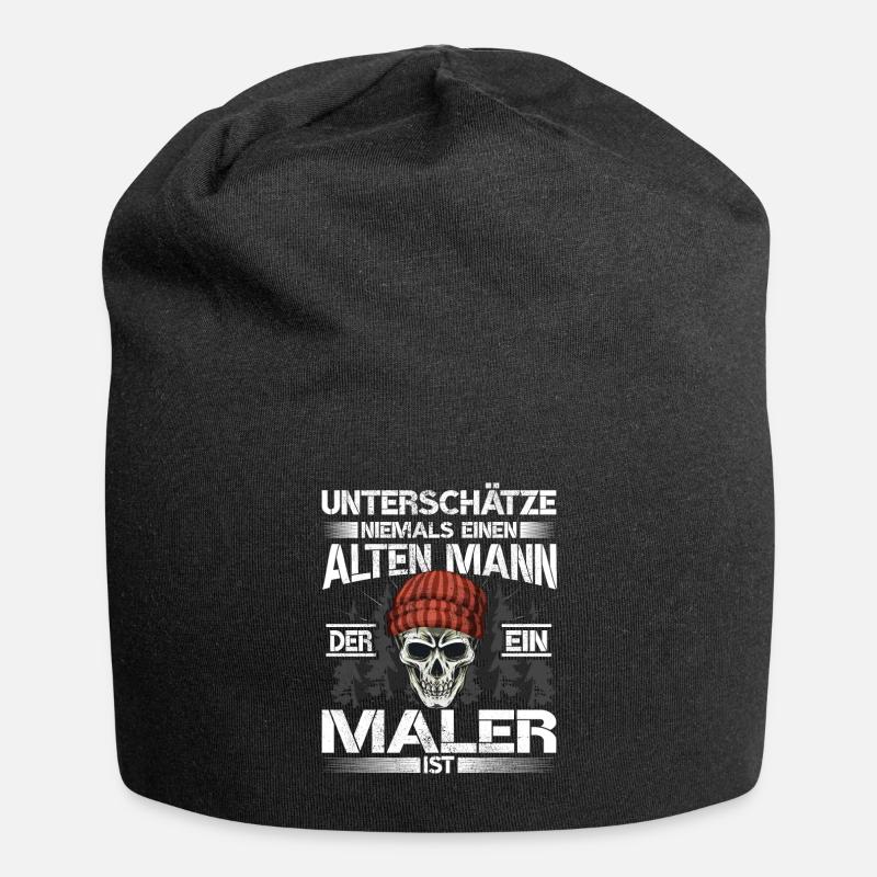 Maler Lackierer Alter mann Lackierer - Jersey-Beanie - Schwarz