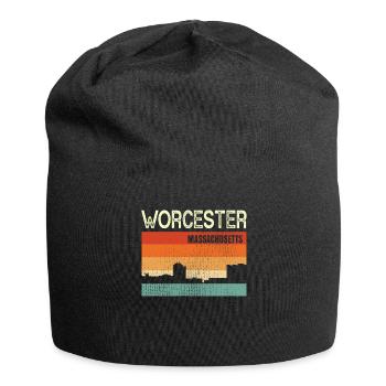 Worcester Massachusetts - Jersey-Beanie - Schwarz - Vorne