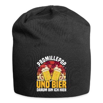 Promillepop Malle Party auf Mallorca - Jersey-Beanie - Schwarz - Vorne