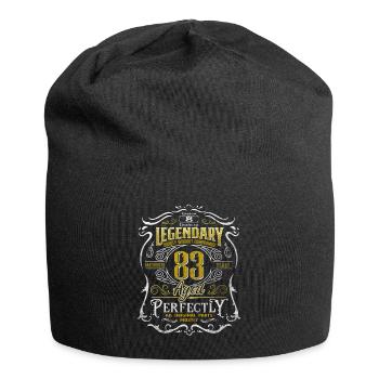 Legendary 83 Year Old Aged Perfectly 83rd Birthday - Jersey Beanie - black - Front